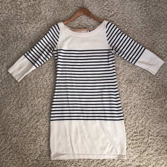 Thigh length blue striped sweater dress! - Picture 1 of 1